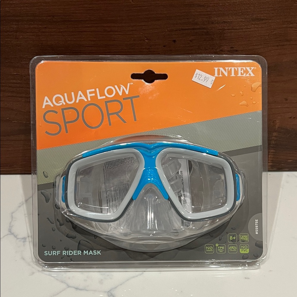 🔥‼️Aquaflow Sport Kids Swim Mask - Blue and White‼️🔥